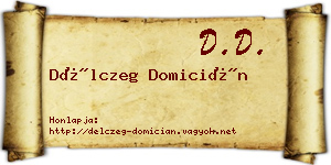Délczeg Domicián névjegykártya